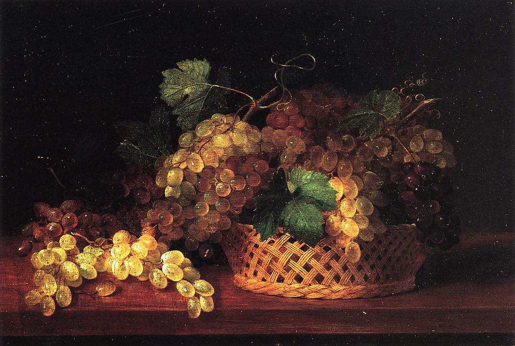 WikiOO.org - אנציקלופדיה לאמנויות יפות - ציור, יצירות אמנות James Peale - Still Life with Grapes