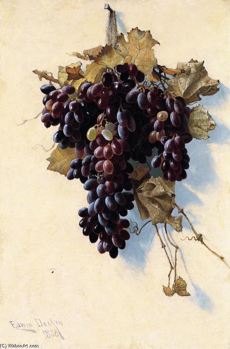 Wikioo.org - The Encyclopedia of Fine Arts - Painting, Artwork by Edwin Deakin - Still LIfe with Grapes