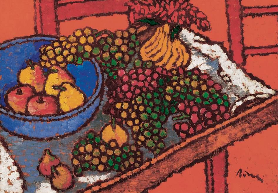 Wikioo.org - The Encyclopedia of Fine Arts - Painting, Artwork by Jozsef Rippl Ronai - Still-life with Grapes