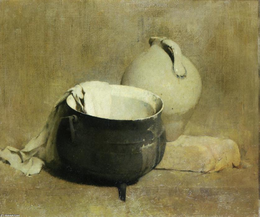 Wikioo.org - The Encyclopedia of Fine Arts - Painting, Artwork by Soren Emil Carlsen - Still Life with Kettle and Jug