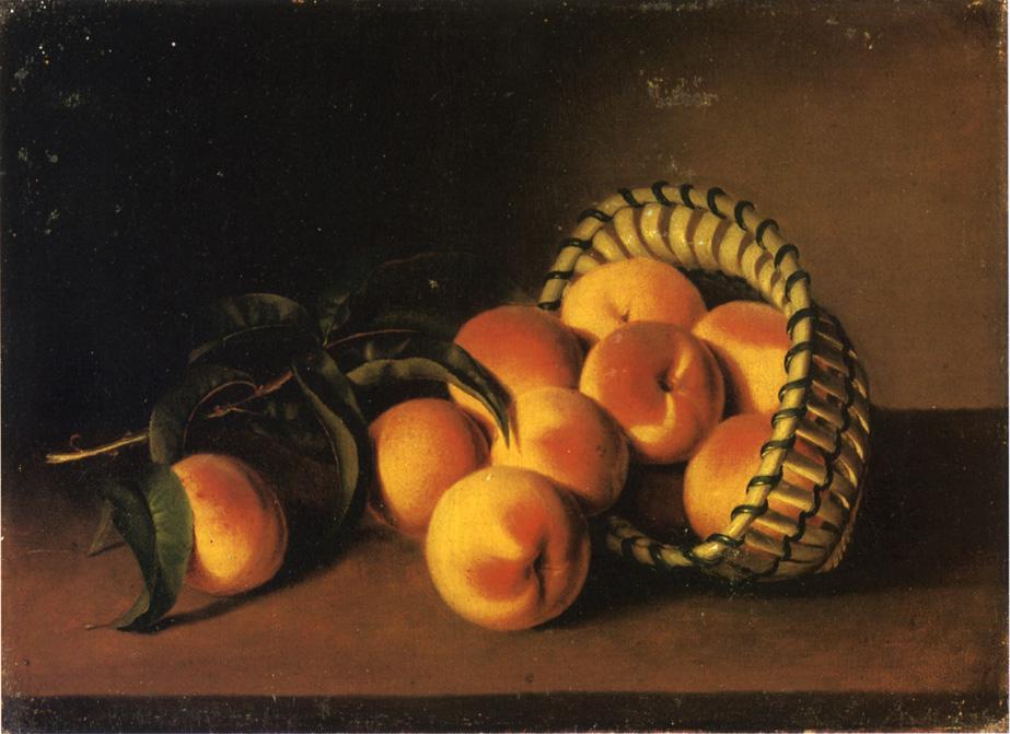 Wikioo.org - The Encyclopedia of Fine Arts - Painting, Artwork by Sarah Miriam Peale - Still Life with Peaches