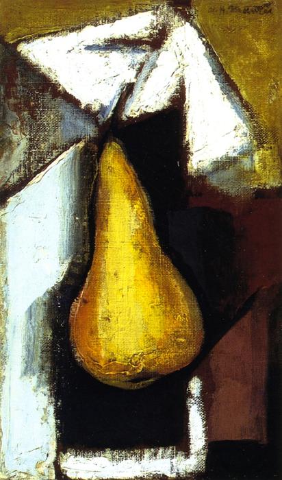 Wikioo.org - The Encyclopedia of Fine Arts - Painting, Artwork by Alfred Henry Maurer - Still Life with Pear