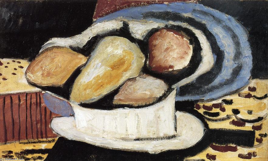 Wikioo.org – L'Encyclopédie des Beaux Arts - Peinture, Oeuvre de Marsden Hartley - nature morte avec poires