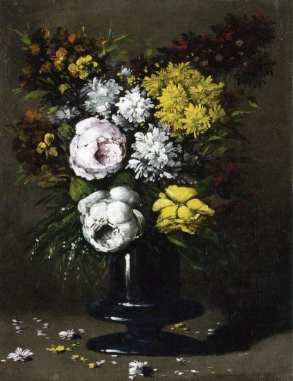 WikiOO.org - Encyclopedia of Fine Arts - Maľba, Artwork Théodule Augustin Ribot - Still Life with Peonies