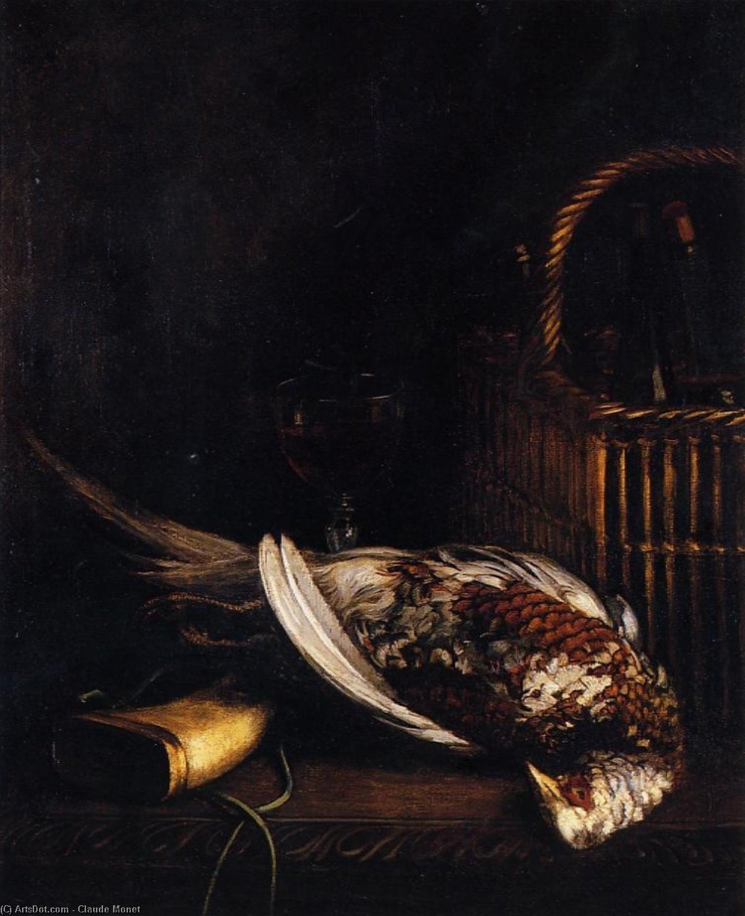 Wikioo.org - สารานุกรมวิจิตรศิลป์ - จิตรกรรม Claude Monet - Still Life with Pheasant