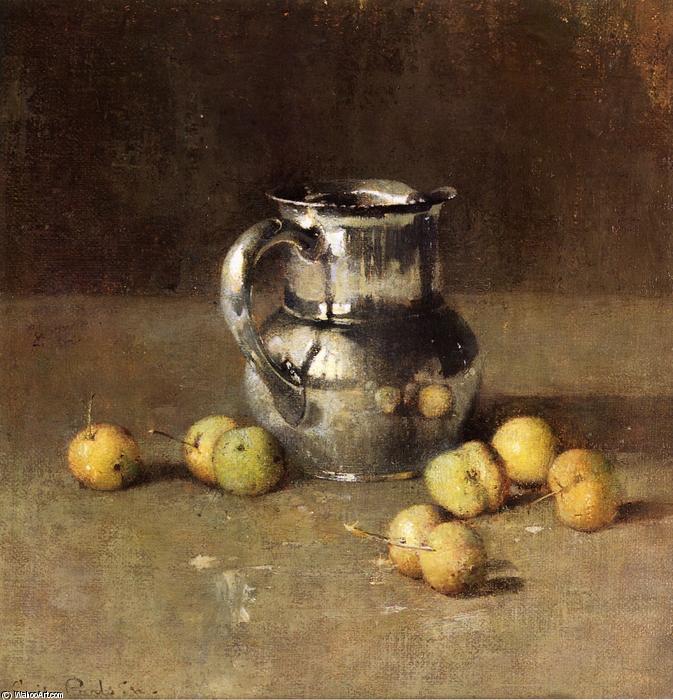 Wikioo.org - The Encyclopedia of Fine Arts - Painting, Artwork by Soren Emil Carlsen - Still LIfe with Pitcher and Pivar