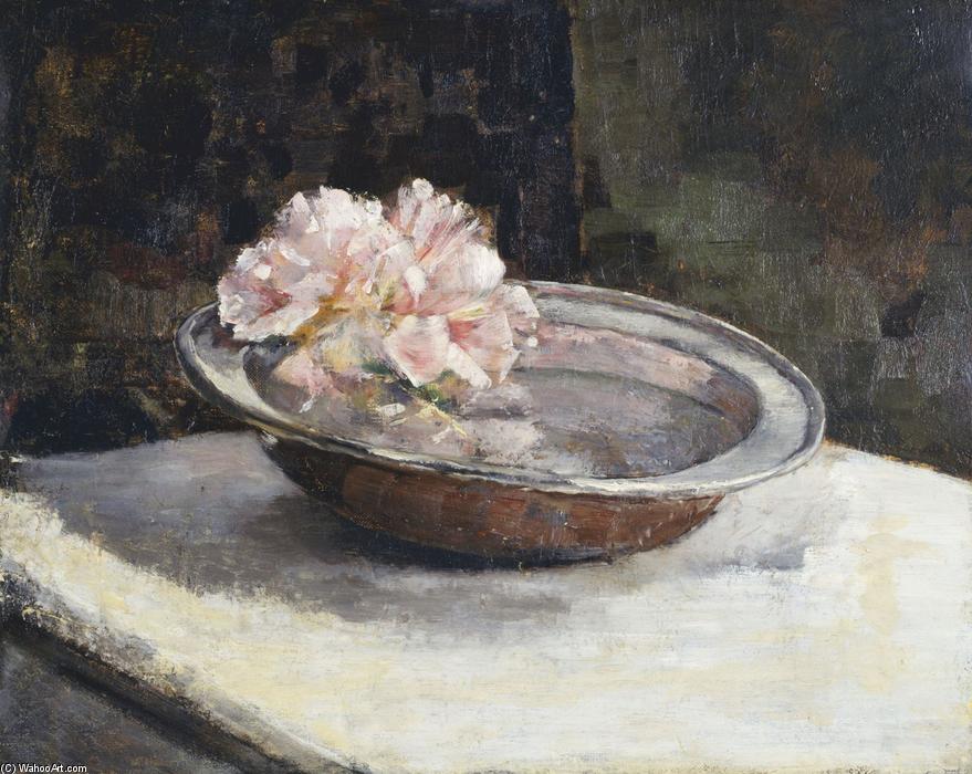 WikiOO.org - אנציקלופדיה לאמנויות יפות - ציור, יצירות אמנות Abbott Handerson Thayer - Still Life with Rhododendron