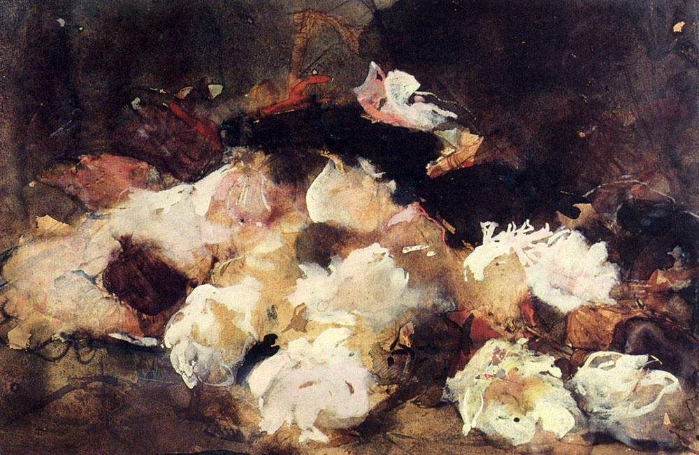 Wikioo.org - The Encyclopedia of Fine Arts - Painting, Artwork by George Hendrik Breitner - A Still Life With Roses