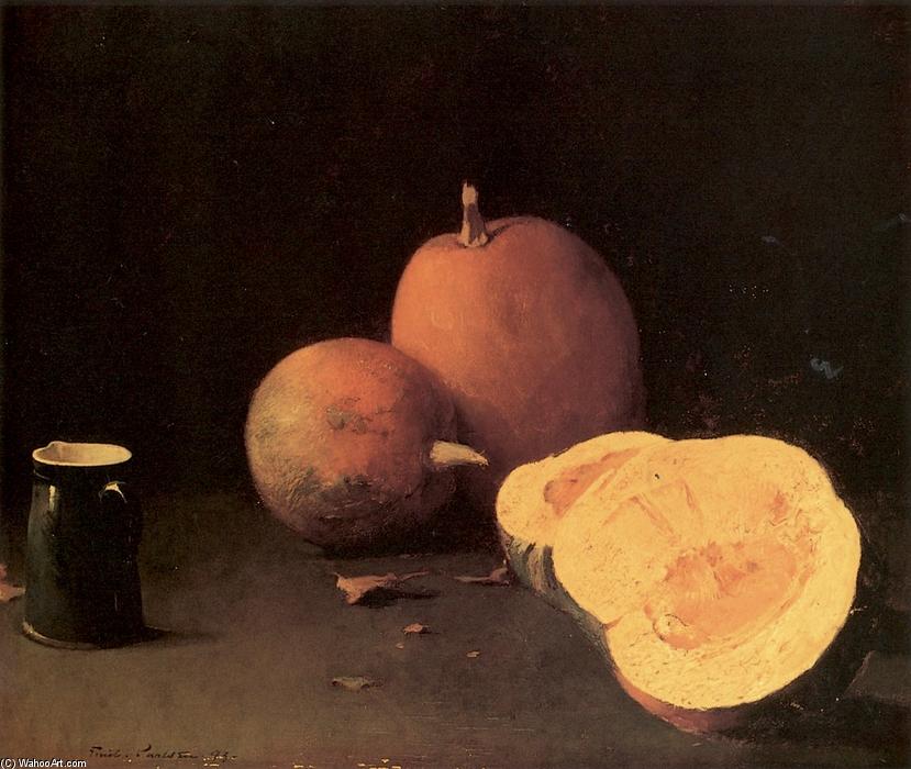 Wikioo.org - The Encyclopedia of Fine Arts - Painting, Artwork by Soren Emil Carlsen - Still Life with Squash and PItcher