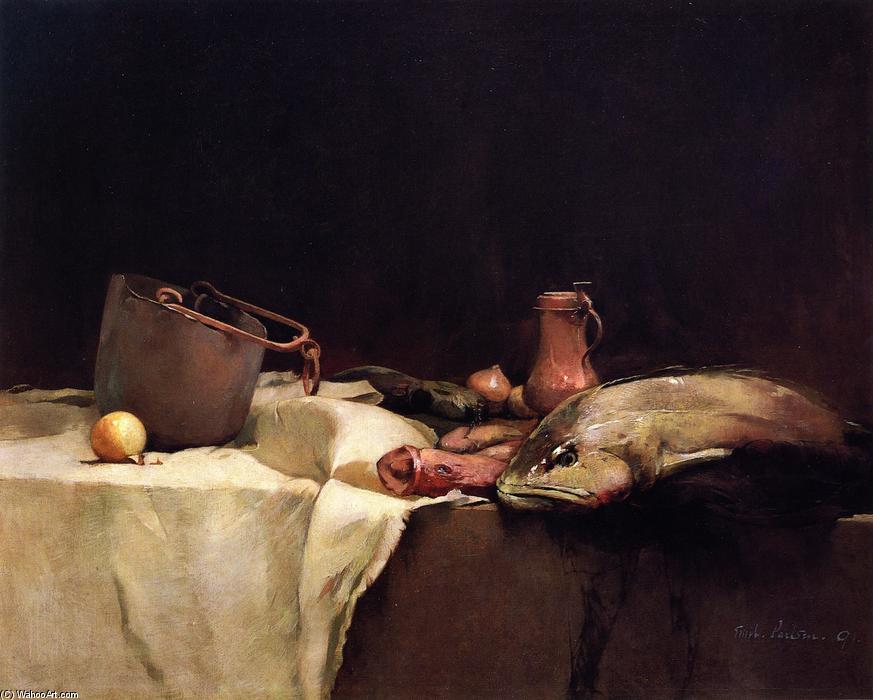WikiOO.org - Encyclopedia of Fine Arts - Malba, Artwork Soren Emil Carlsen - Still LIfe with Strawberries