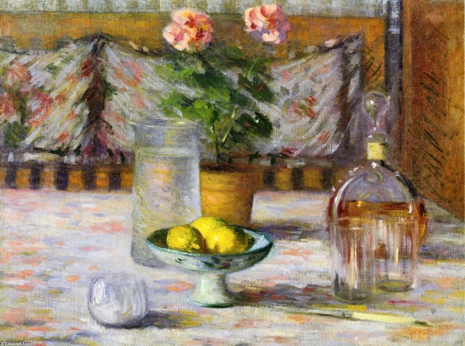 WikiOO.org - Encyclopedia of Fine Arts - Maľba, Artwork Theodore Earl Butler - Still Life with Three Lemons
