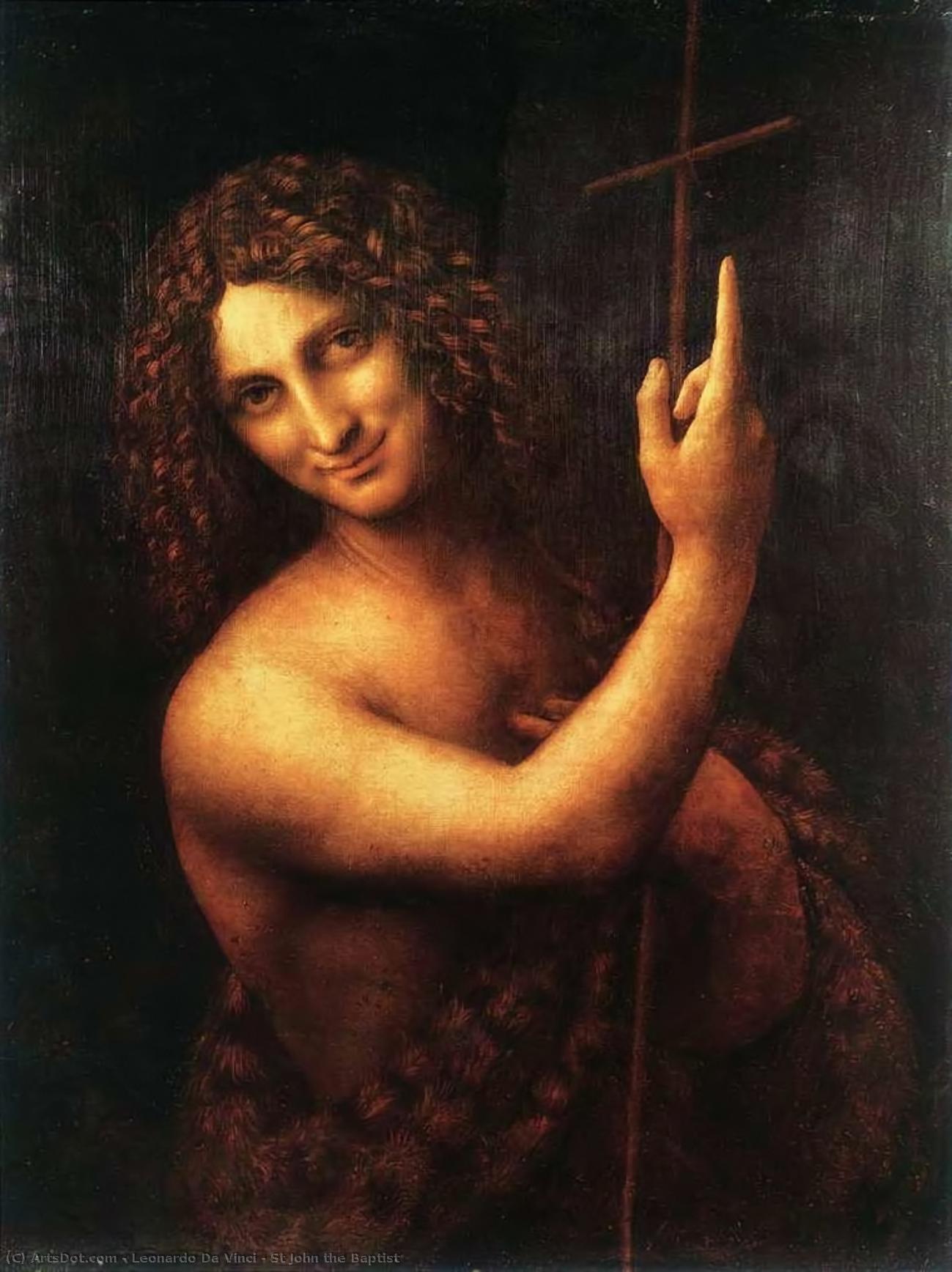 Wikioo.org - Die Enzyklopädie bildender Kunst - Malerei, Kunstwerk von Leonardo Da Vinci - st john der Täufer