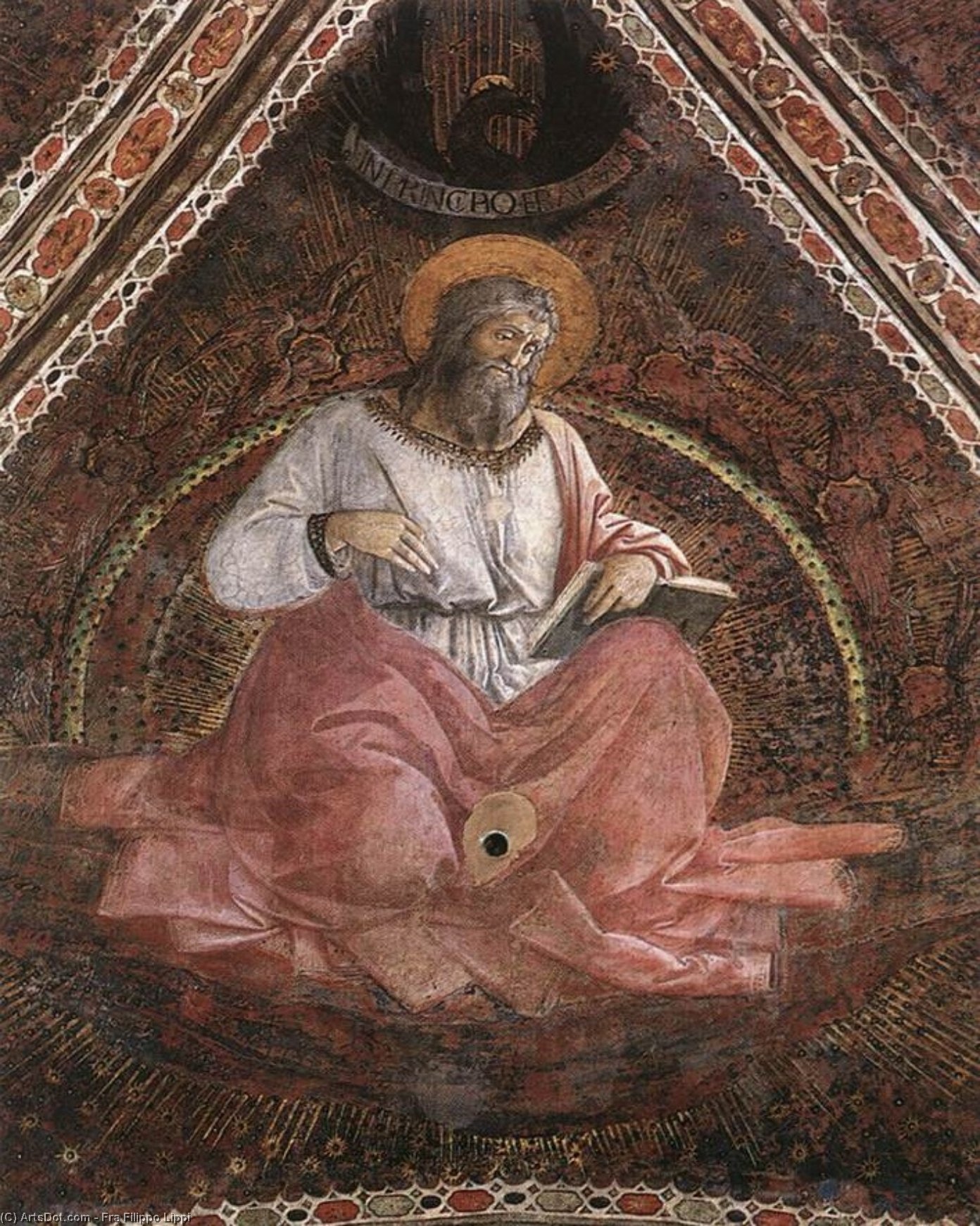 Wikioo.org – La Enciclopedia de las Bellas Artes - Pintura, Obras de arte de Fra Filippo Lippi - San Lucas el Evangelista