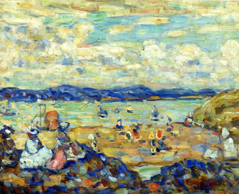 Wikioo.org - The Encyclopedia of Fine Arts - Painting, Artwork by Maurice Brazil Prendergast - St. Malo