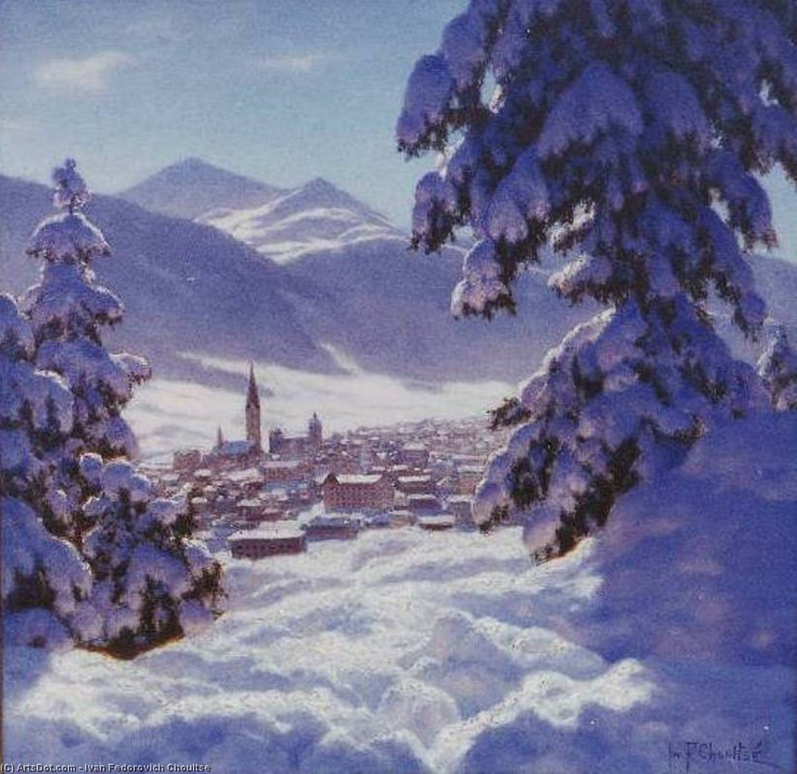 Wikioo.org - The Encyclopedia of Fine Arts - Painting, Artwork by Ivan Fedorovich Choultse - St. Moritz