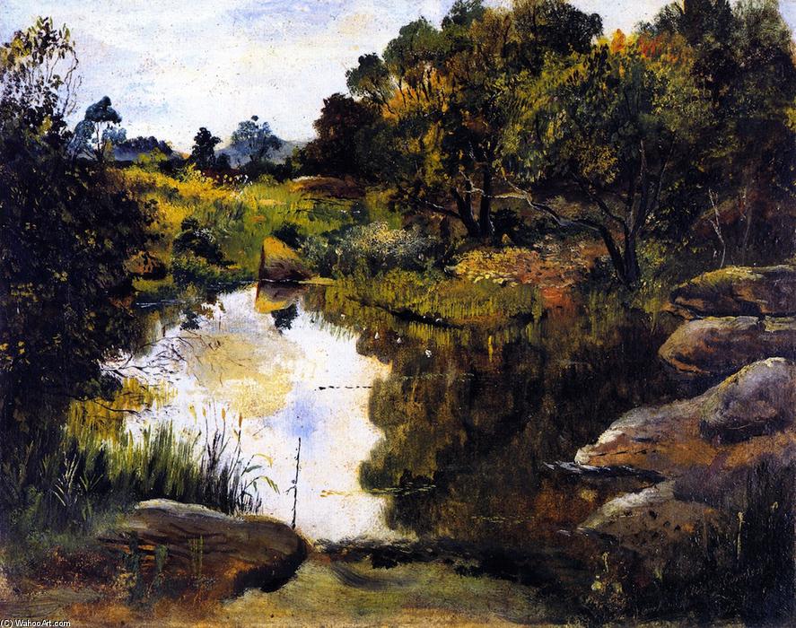 Wikioo.org - The Encyclopedia of Fine Arts - Painting, Artwork by Charles Edward Conder - Stockyard near Jamberoo