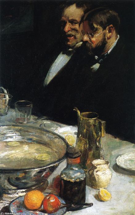 Wikioo.org - The Encyclopedia of Fine Arts - Painting, Artwork by Charles Webster Hawthorne - The Story (also known as Pleasures of the Table)