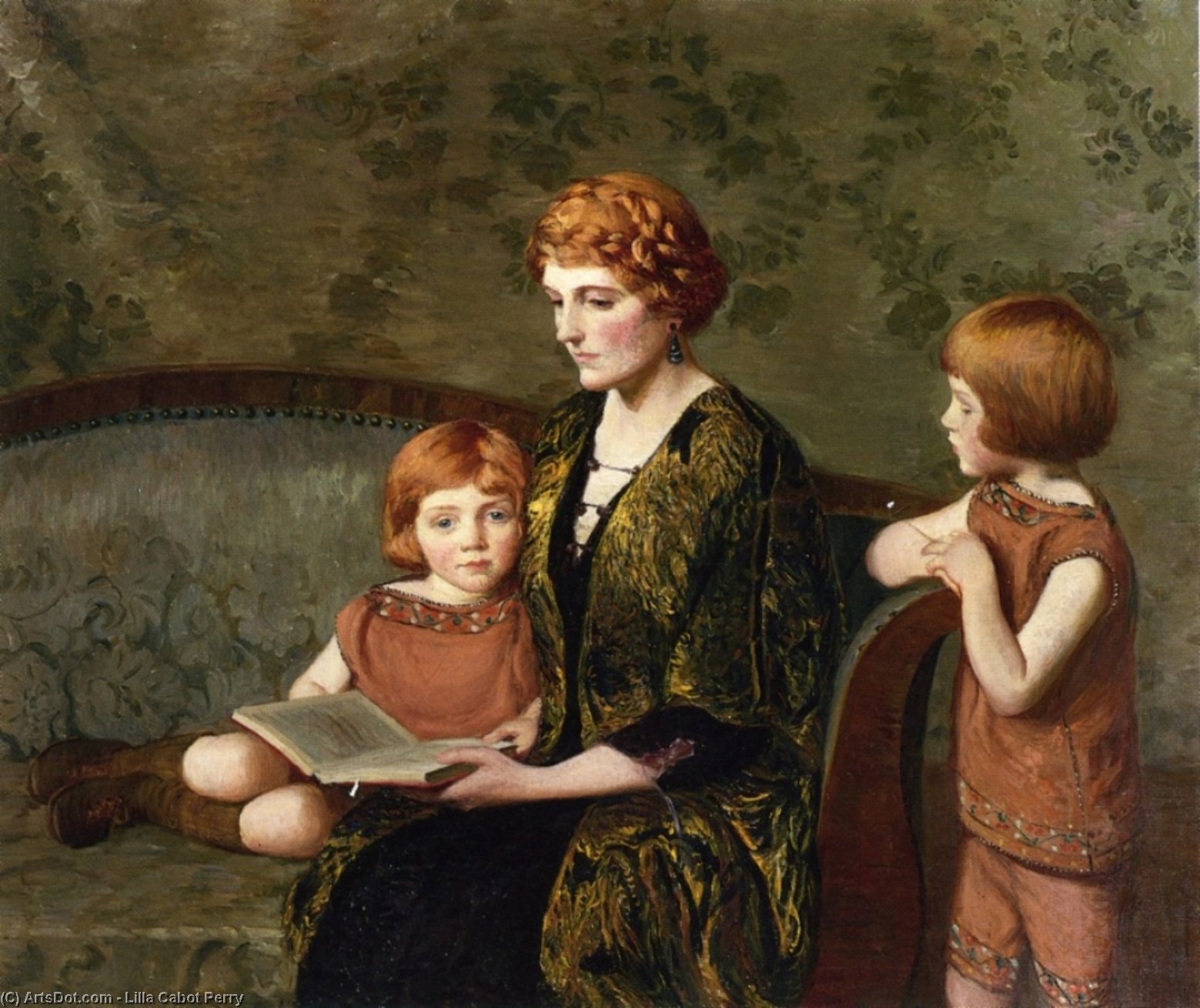 Wikioo.org - The Encyclopedia of Fine Arts - Painting, Artwork by Lilla Cabot Perry - The Story Hour