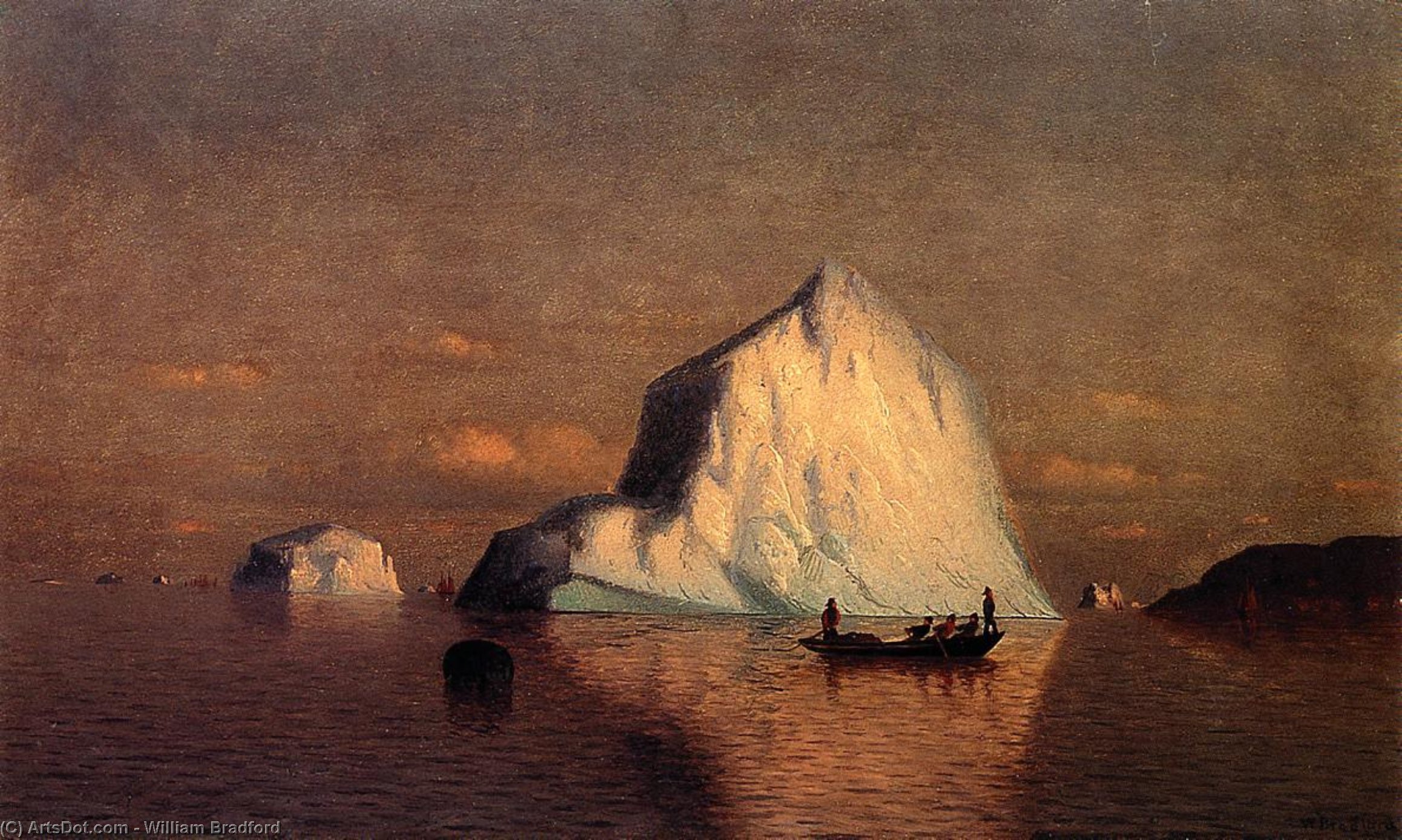 Wikioo.org - The Encyclopedia of Fine Arts - Painting, Artwork by William Bradford - Straits of Belle Isle
