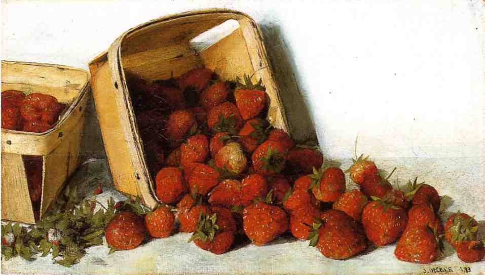 Wikioo.org - The Encyclopedia of Fine Arts - Painting, Artwork by Joseph Decker - Strawberries