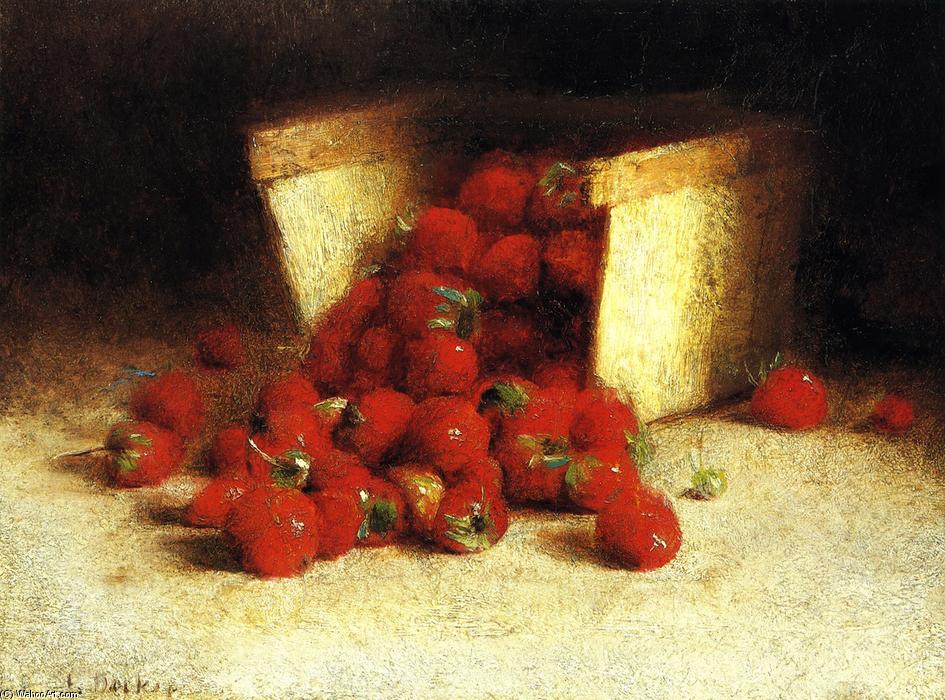 Wikioo.org - Die Enzyklopädie bildender Kunst - Malerei, Kunstwerk von Joseph Decker - erdbeeren umschüttend aus von ein kasten