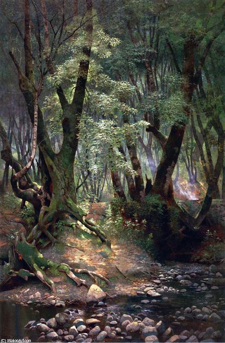 Wikioo.org - The Encyclopedia of Fine Arts - Painting, Artwork by Edwin Deakin - Strawberry Creek