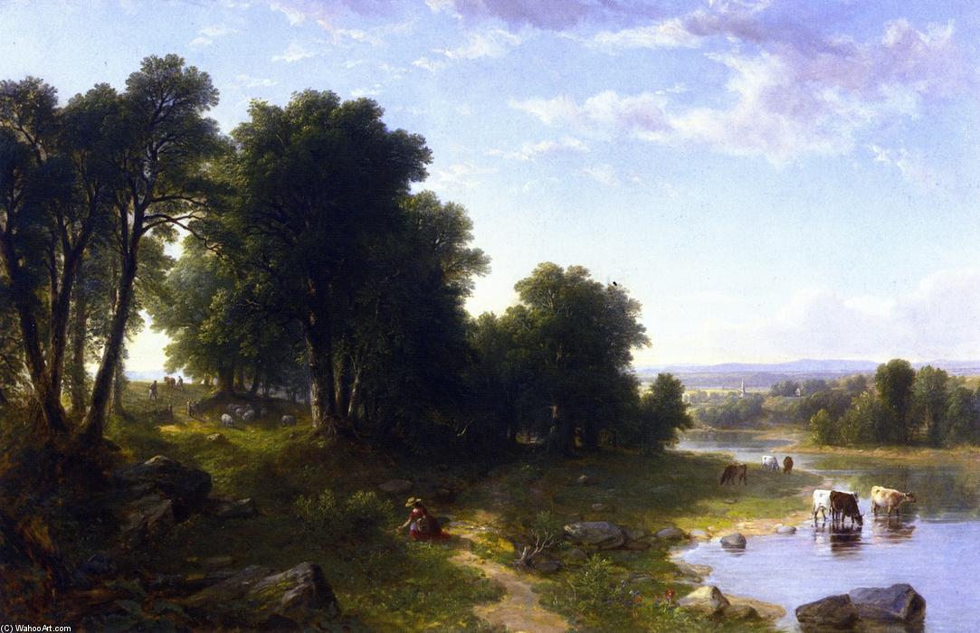 Wikioo.org - The Encyclopedia of Fine Arts - Painting, Artwork by Asher Brown Durand - Strawberrying