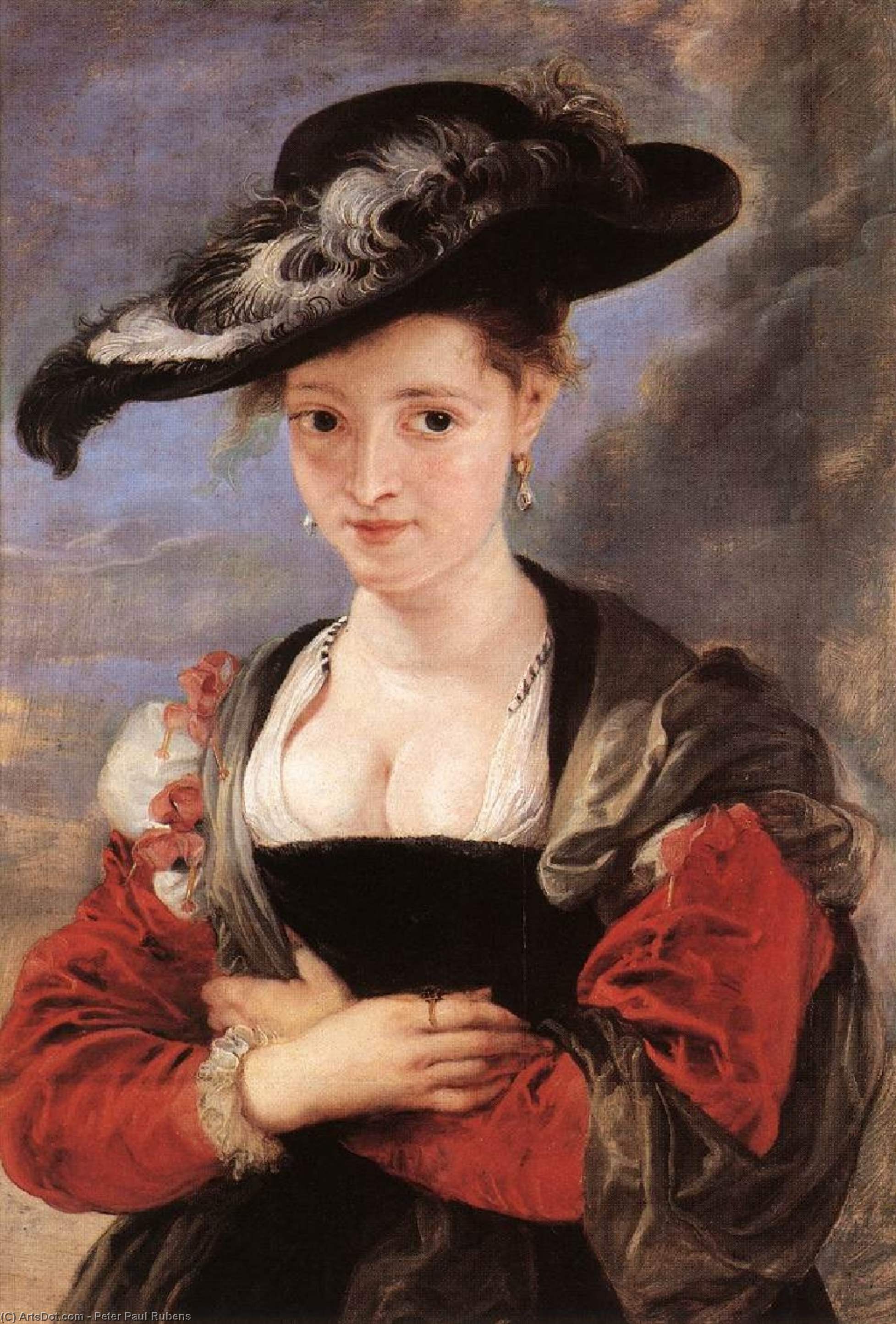 WikiOO.org - Enciklopedija dailės - Tapyba, meno kuriniai Peter Paul Rubens - The Straw Hat