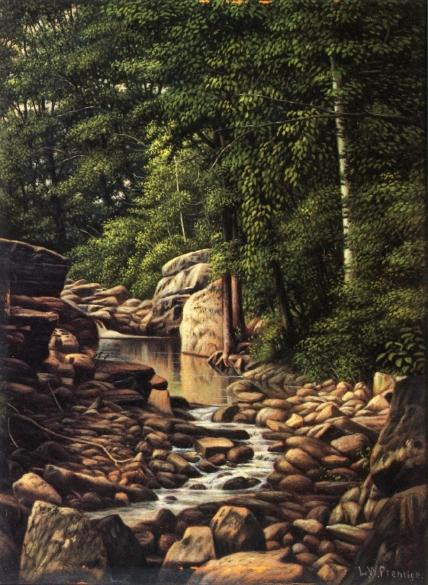 Wikioo.org - The Encyclopedia of Fine Arts - Painting, Artwork by Levi Wells Prentice - The Stream