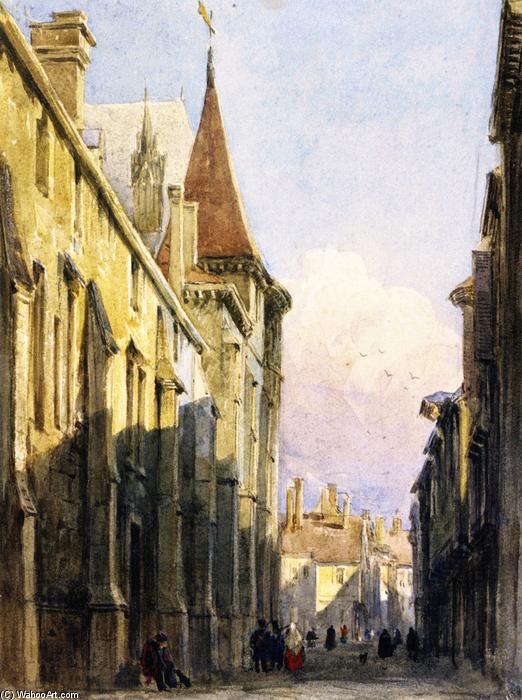 Wikioo.org - The Encyclopedia of Fine Arts - Painting, Artwork by David Cox - Street in Beauvais