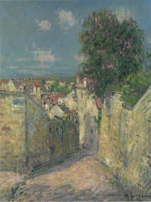 Wikioo.org - The Encyclopedia of Fine Arts - Painting, Artwork by Gustave Loiseau - Street in Pontoise