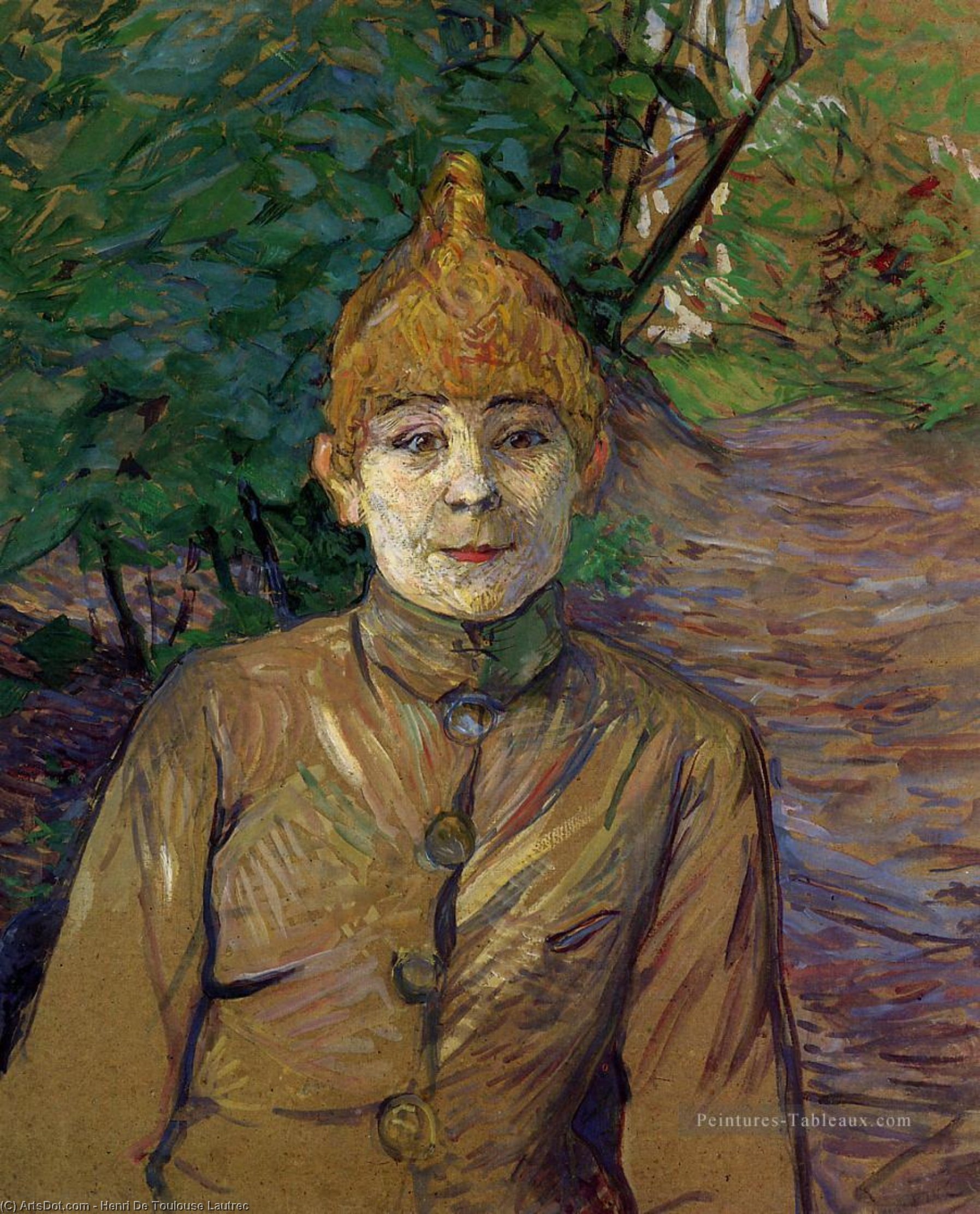 Wikioo.org - The Encyclopedia of Fine Arts - Painting, Artwork by Henri De Toulouse Lautrec - The Streetwalker (also known as Casque d Or)