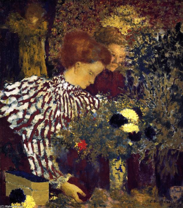 Wikioo.org - The Encyclopedia of Fine Arts - Painting, Artwork by Jean Edouard Vuillard - The Striped Blouse