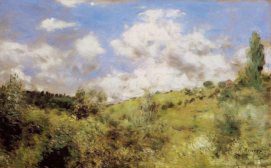 WikiOO.org - Enciclopédia das Belas Artes - Pintura, Arte por Pierre-Auguste Renoir - Strong Wind (also known as Gust of Wind)