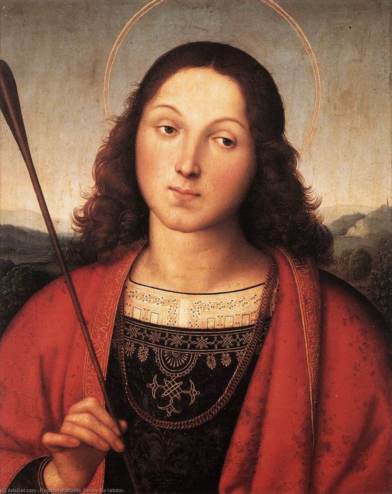 Wikioo.org - สารานุกรมวิจิตรศิลป์ - จิตรกรรม Raphael (Raffaello Sanzio Da Urbino) - St Sebastian