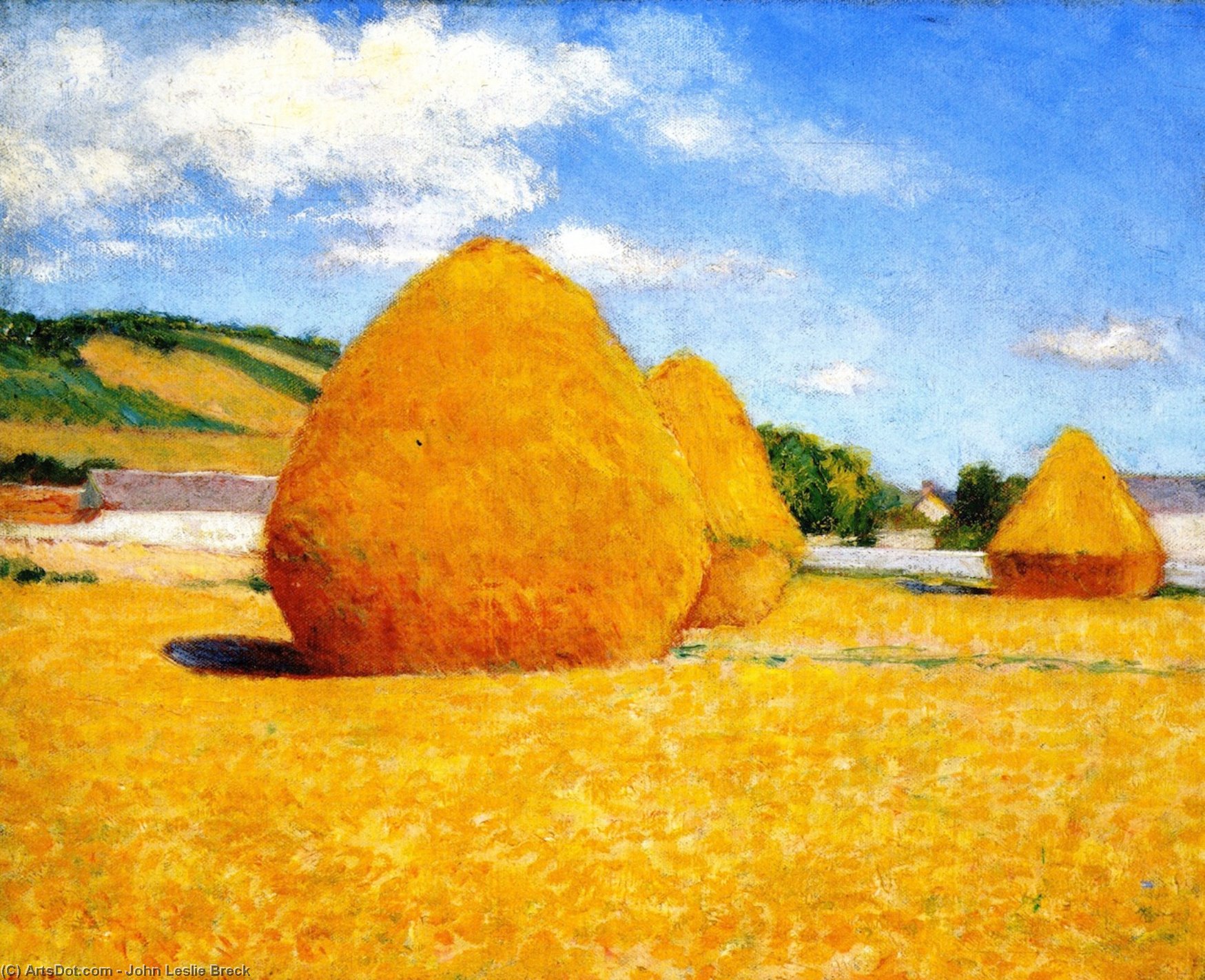 Wikioo.org - The Encyclopedia of Fine Arts - Painting, Artwork by John Leslie Breck - Studies of an Autumn Day, no. 7