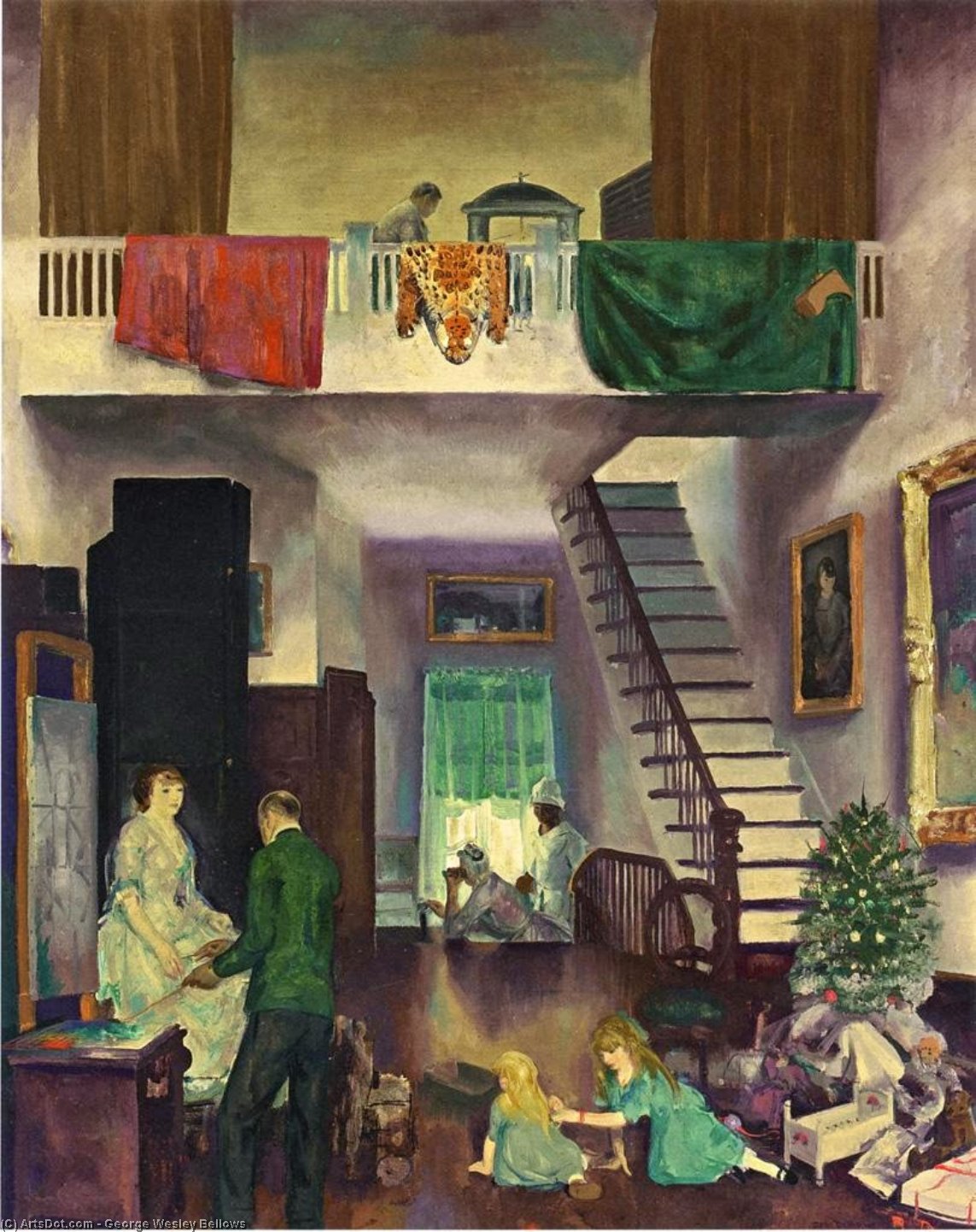 Wikioo.org - The Encyclopedia of Fine Arts - Painting, Artwork by George Wesley Bellows - The Studio