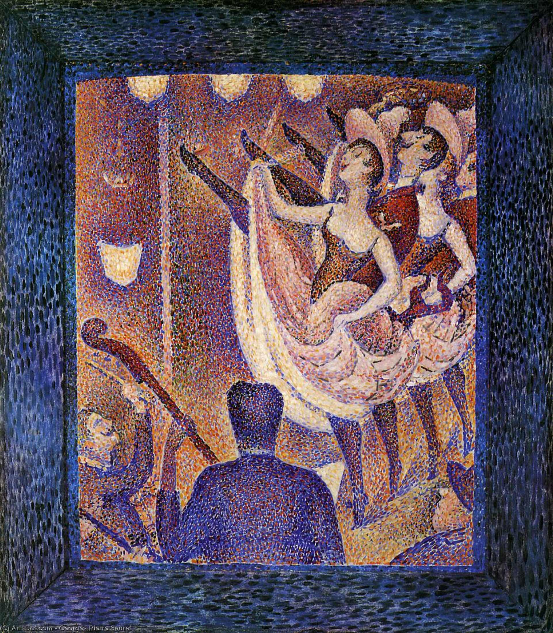 WikiOO.org - Encyclopedia of Fine Arts - Maleri, Artwork Georges Pierre Seurat - Study for 'Chahut'