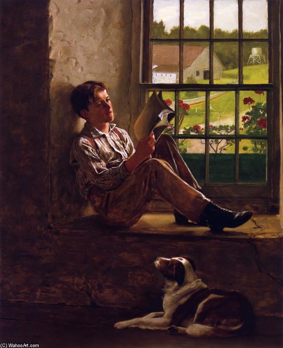 Wikioo.org - The Encyclopedia of Fine Arts - Painting, Artwork by John George Brown - The Study Hour