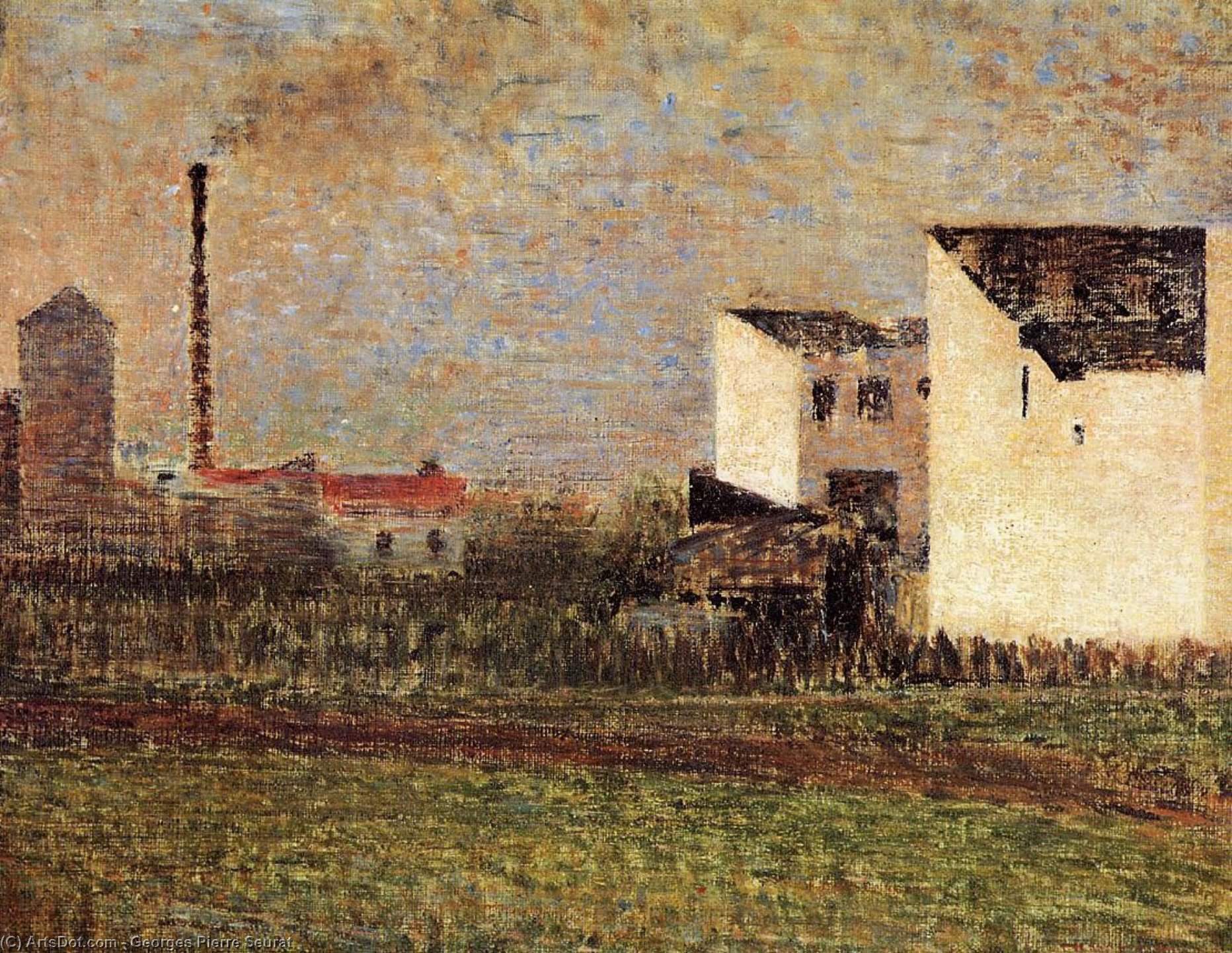 Wikioo.org - The Encyclopedia of Fine Arts - Painting, Artwork by Georges Pierre Seurat - Suburb