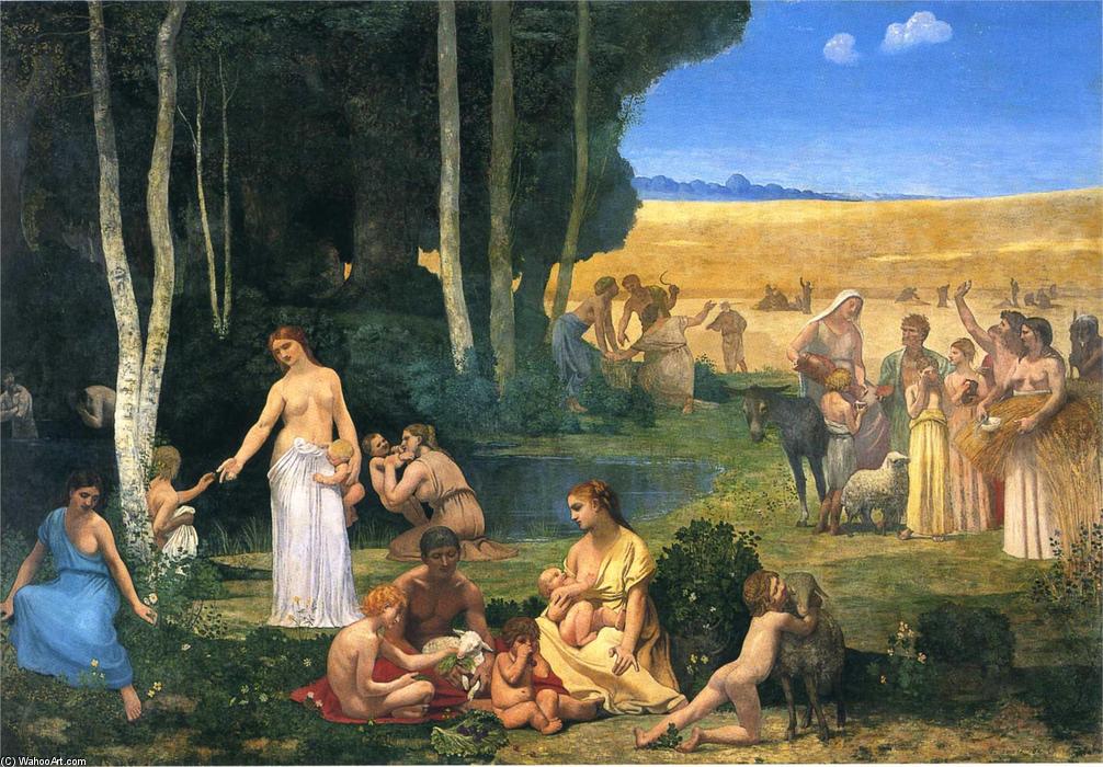 Wikioo.org - The Encyclopedia of Fine Arts - Painting, Artwork by Pierre Puvis De Chavannes - Summer