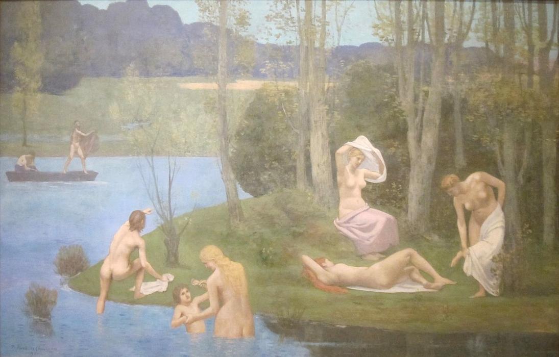 WikiOO.org - Encyclopedia of Fine Arts - Maalaus, taideteos Pierre Puvis De Chavannes - Summer