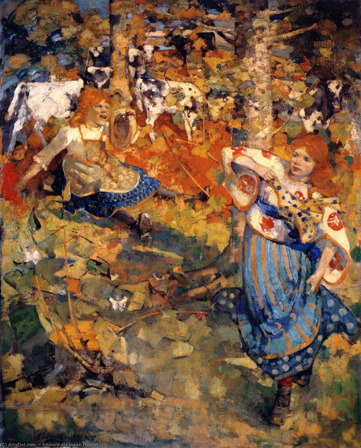 Wikioo.org - The Encyclopedia of Fine Arts - Painting, Artwork by Edward Atkinson Hornel - Summer