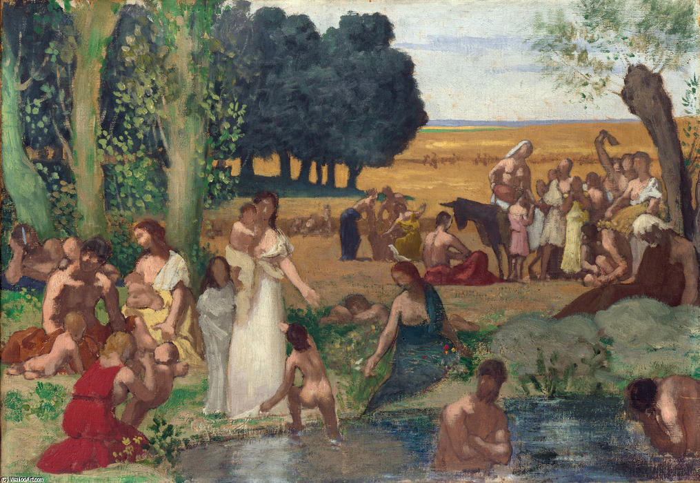 WikiOO.org - Encyclopedia of Fine Arts - Maleri, Artwork Pierre Puvis De Chavannes - Summer