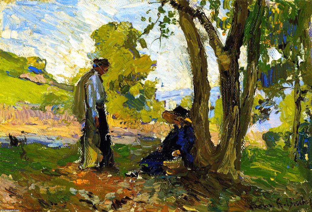 Wikioo.org - The Encyclopedia of Fine Arts - Painting, Artwork by Franz Bischoff - Summer Afternoon