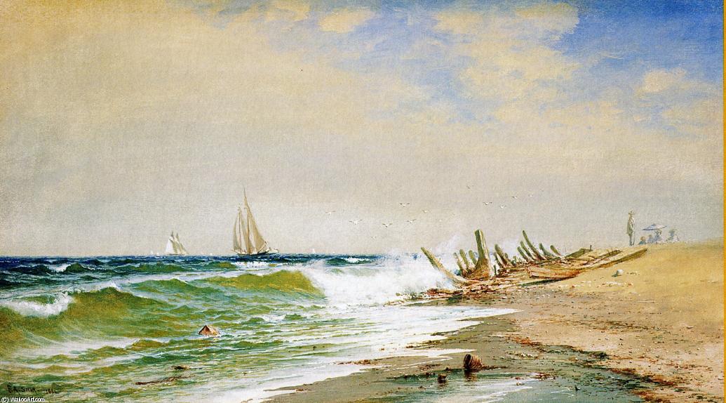 Wikioo.org - The Encyclopedia of Fine Arts - Painting, Artwork by Francis A Silva - A Summer Day on the Coast