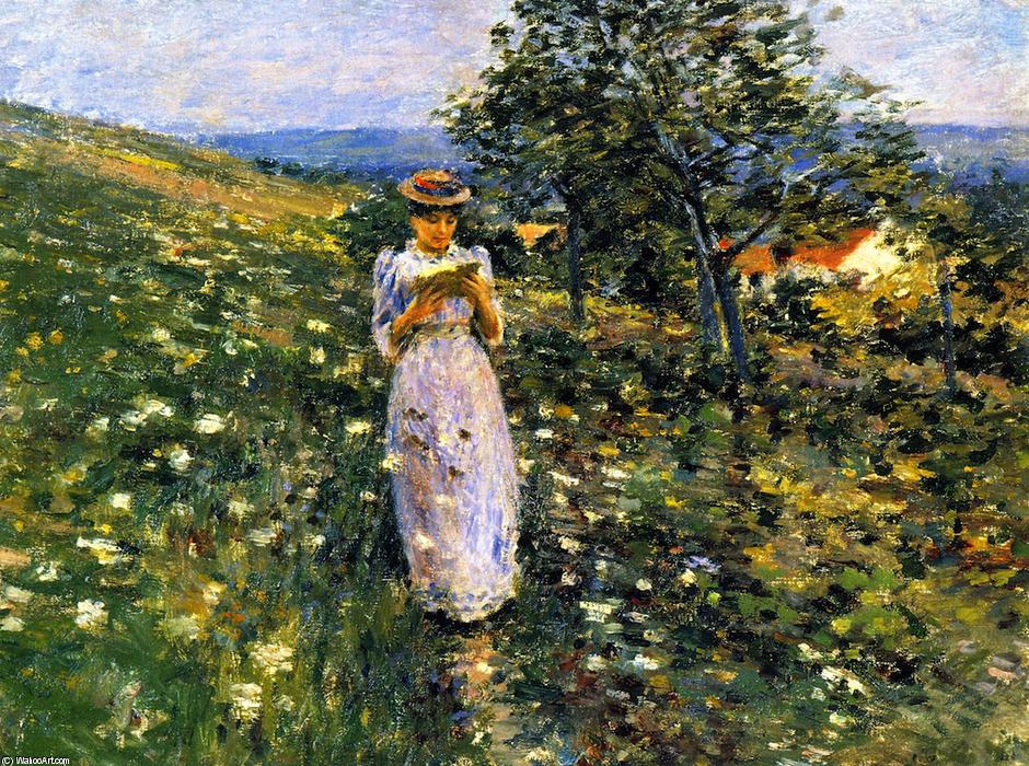 Wikioo.org - The Encyclopedia of Fine Arts - Painting, Artwork by Theodore Robinson - Summer Hilside, Giverny