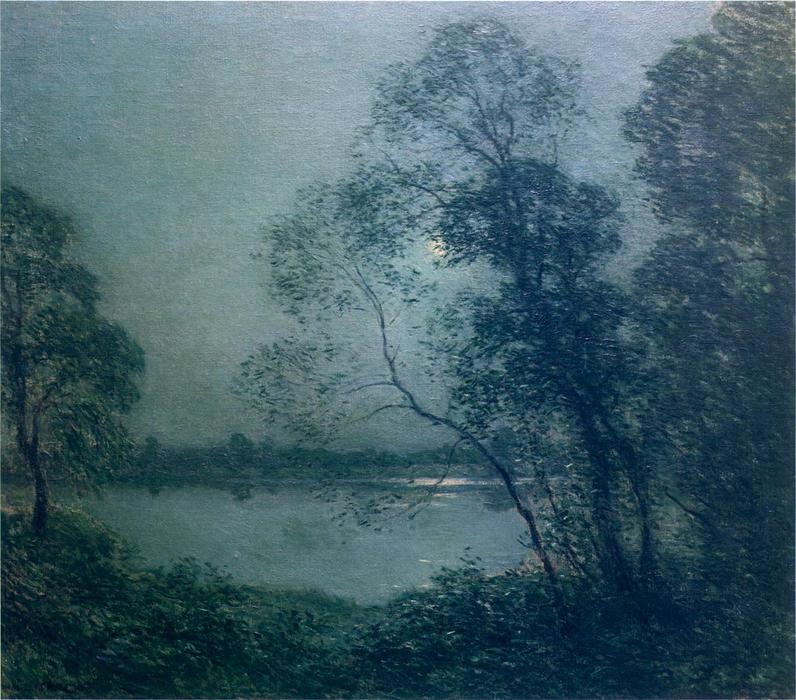 Wikioo.org - The Encyclopedia of Fine Arts - Painting, Artwork by Willard Leroy Metcalf - Summer Night No. 3