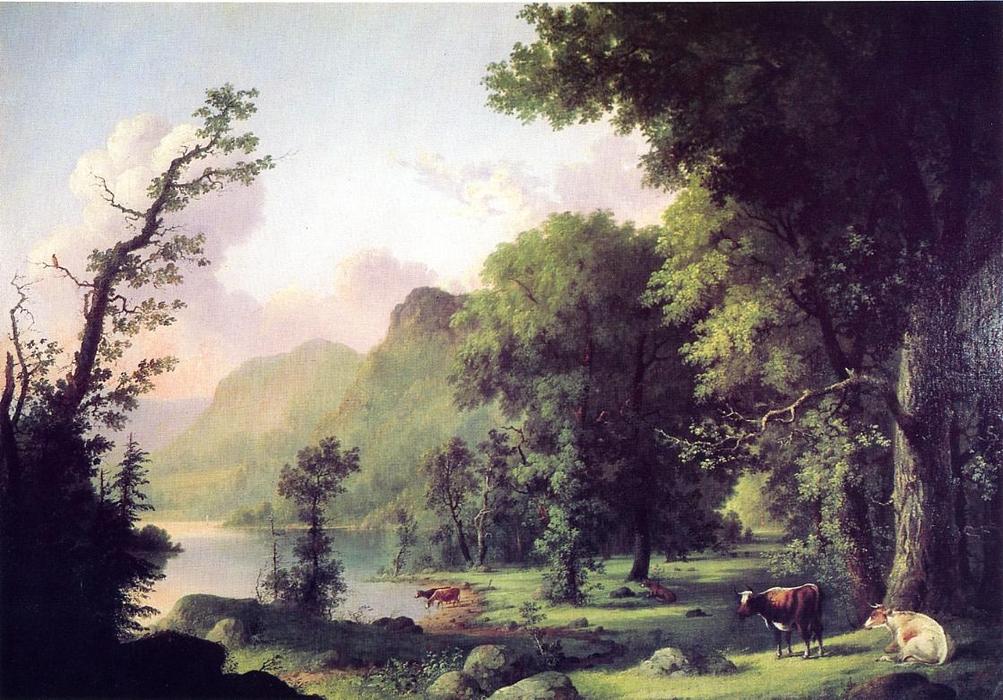 Wikioo.org - The Encyclopedia of Fine Arts - Painting, Artwork by George Henry Durrie - Summer on the Housatonic