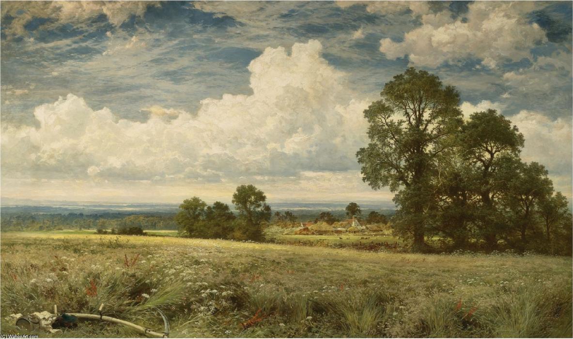 Wikioo.org - The Encyclopedia of Fine Arts - Painting, Artwork by Benjamin Williams Leader - A Summer's Day